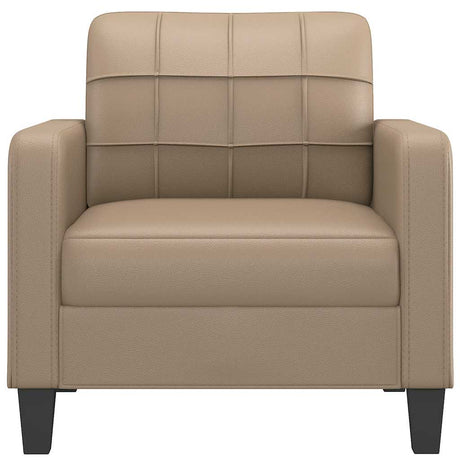 Vidaxl fauteuil 60 cm kunstleer cappuccinokleurig