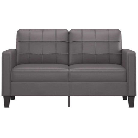 Vidaxl tweezitsbank 140 cm kunstleer grijs