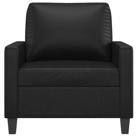 Vidaxl fauteuil 60 cm kunstleer zwart