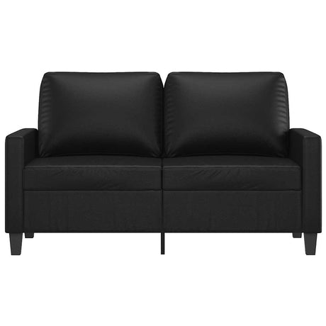 Vidaxl tweezitsbank 120 cm kunstleer zwart