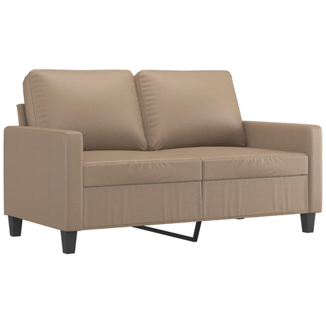 Vidaxl tweezitsbank 120 cm kunstleer cappuccinokleurig