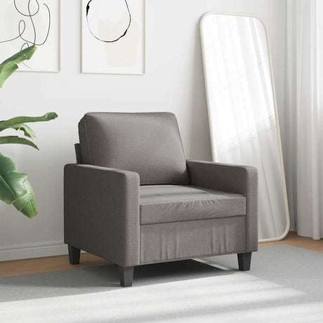 Vidaxl fauteuil 60 cm stof taupe