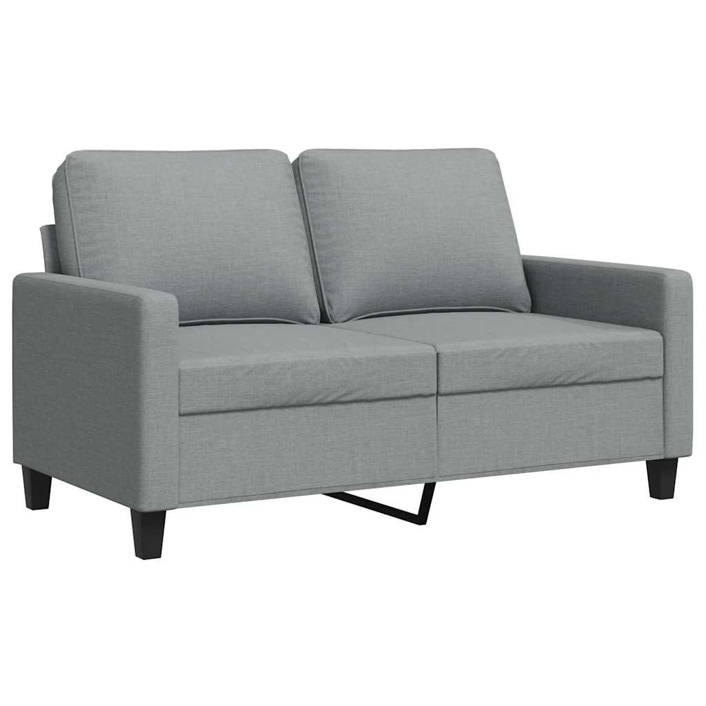 Vidaxl tweezitsbank 120 cm stof lichtgrijs