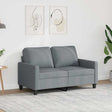Vidaxl tweezitsbank 120 cm stof lichtgrijs