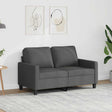 Vidaxl tweezitsbank 120 cm stof donkergrijs
