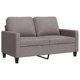 Vidaxl tweezitsbank 120 cm stof taupe