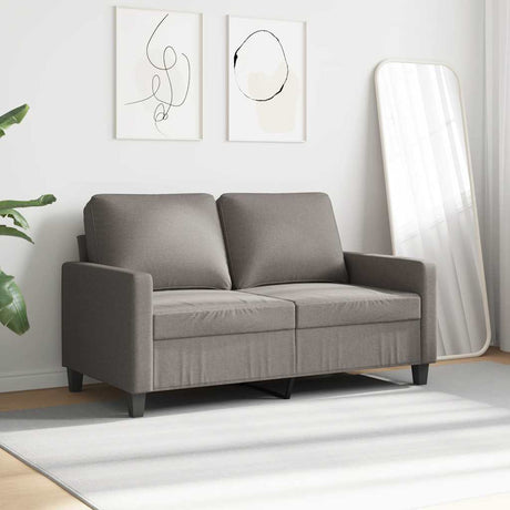 Vidaxl tweezitsbank 120 cm stof taupe