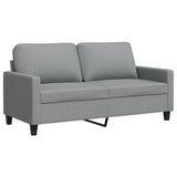 Vidaxl tweezitsbank 140 cm stof lichtgrijs
