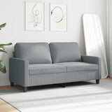 Vidaxl tweezitsbank 140 cm stof lichtgrijs