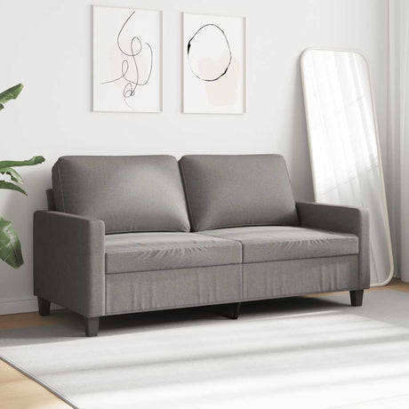 Vidaxl tweezitsbank 140 cm stof taupe