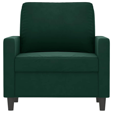 Vidaxl fauteuil 60 cm fluweel donkergroen
