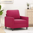 Vidaxl fauteuil 60 cm fluweel wijnrood