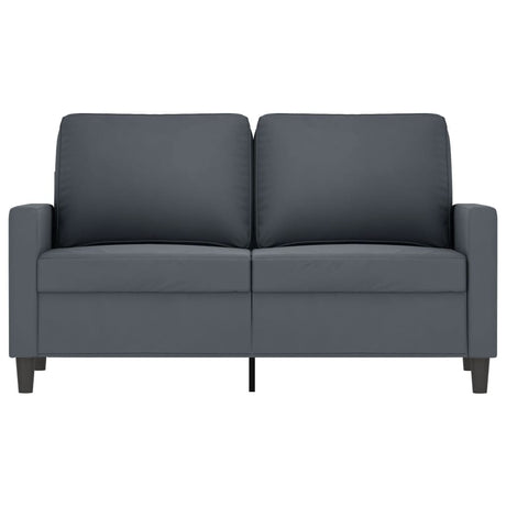 Vidaxl tweezitsbank 120 cm fluweel donkergrijs