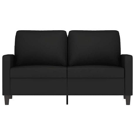Vidaxl tweezitsbank 120 cm fluweel zwart