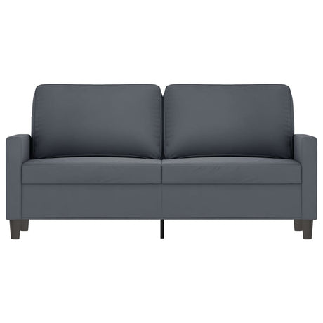 Vidaxl tweezitsbank 140 cm fluweel donkergrijs