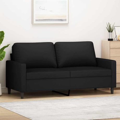 Vidaxl tweezitsbank 140 cm fluweel zwart