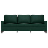 Vidaxl driezitsbank 180 cm fluweel donkergroen