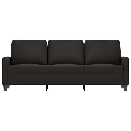 Vidaxl driezitsbank 180 cm fluweel zwart