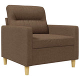 Vidaxl fauteuil 60 cm stof bruin