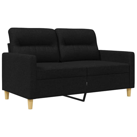 Vidaxl tweezitsbank 120 cm stof zwart