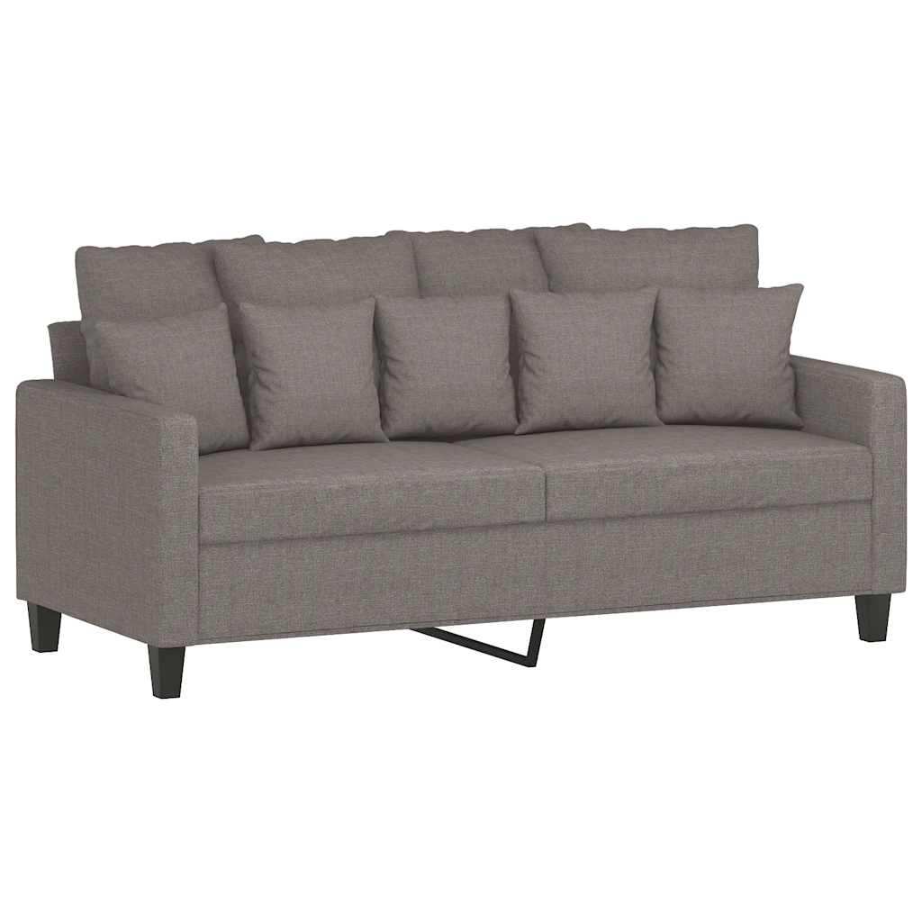 Vidaxl tweezitsbank 140 cm stof taupe