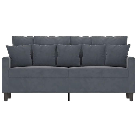 Vidaxl tweezitsbank 140 cm fluweel donkergrijs