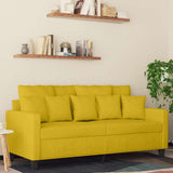 Vidaxl tweezitsbank 140 cm fluweel geel