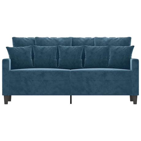 Vidaxl tweezitsbank 140 cm fluweel blauw