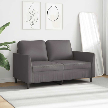 Vidaxl tweezitsbank 120 cm kunstleer grijs