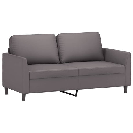 Vidaxl tweezitsbank 140 cm kunstleer grijs