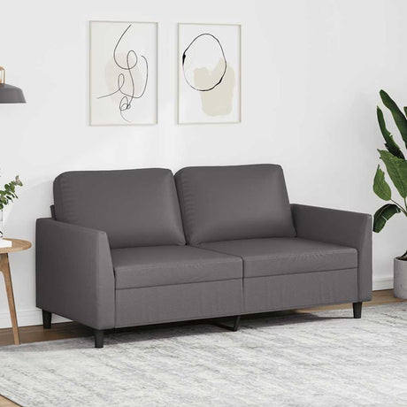 Vidaxl tweezitsbank 140 cm kunstleer grijs