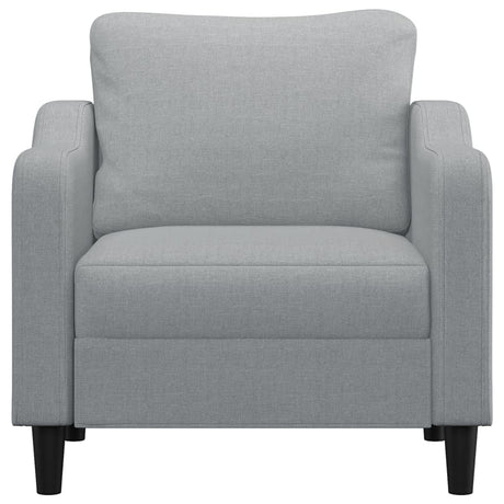 Vidaxl fauteuil 60 cm stof lichtgrijs