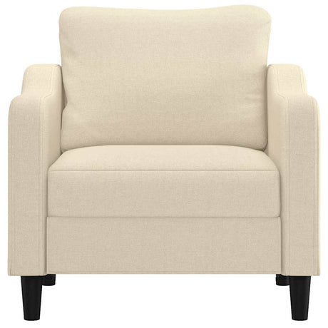 Vidaxl fauteuil 60 cm stof crèmekleurig