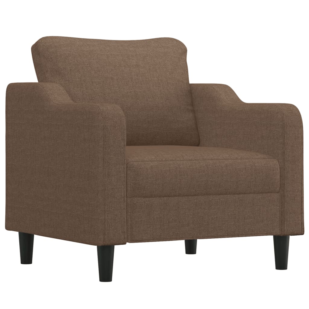 Vidaxl fauteuil 60 cm stof bruin