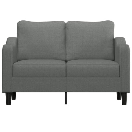 Vidaxl tweezitsbank 120 cm stof donkergrijs