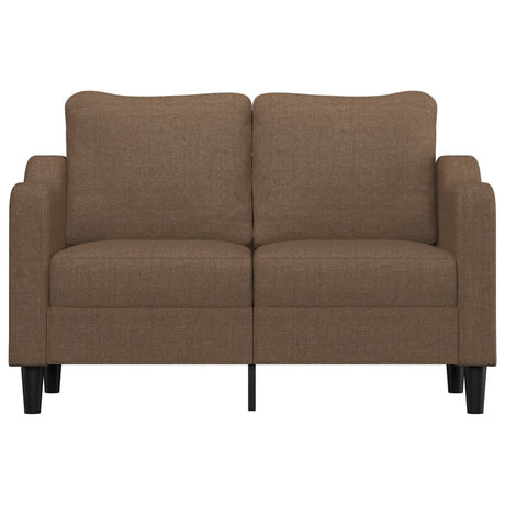 Vidaxl tweezitsbank 120 cm stof bruin