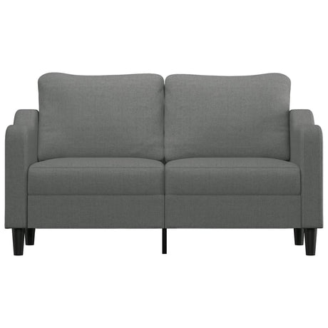 Vidaxl tweezitsbank 140 cm stof donkergrijs