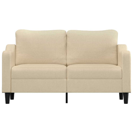 Vidaxl tweezitsbank 140 cm stof crèmekleurig
