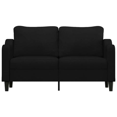 Vidaxl tweezitsbank 140 cm stof zwart