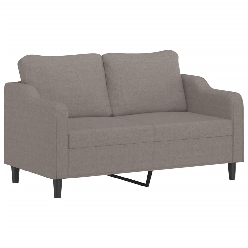 Vidaxl tweezitsbank 140 cm stof taupe