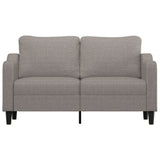 Vidaxl tweezitsbank 140 cm stof taupe