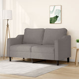 Vidaxl tweezitsbank 140 cm stof taupe