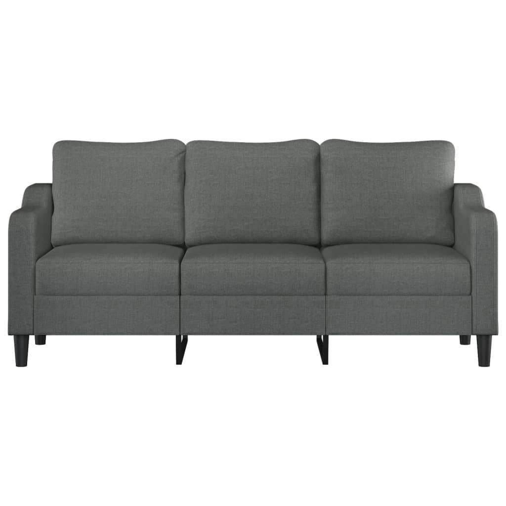 Vidaxl driezitsbank 180 cm stof donkergrijs
