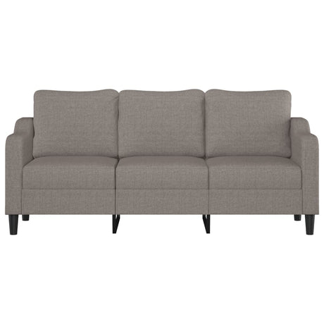 Vidaxl driezitsbank 180 cm stof taupe