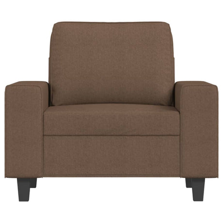 Vidaxl fauteuil 60 cm stof bruin