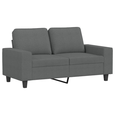 Vidaxl tweezitsbank 120 cm stof donkergrijs