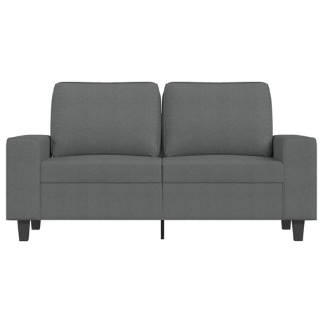 Vidaxl tweezitsbank 120 cm stof donkergrijs