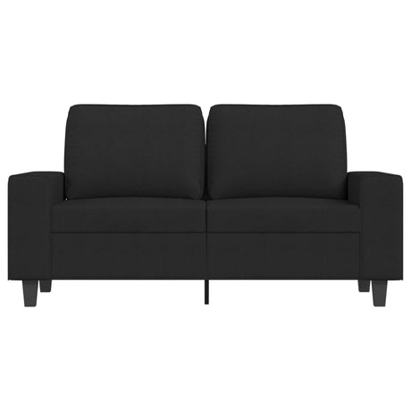 Vidaxl tweezitsbank 120 cm stof zwart
