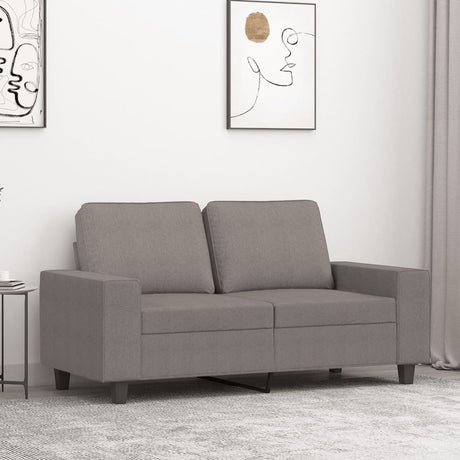 Vidaxl tweezitsbank 120 cm stof taupe