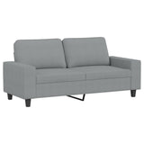 Vidaxl tweezitsbank 140 cm stof lichtgrijs